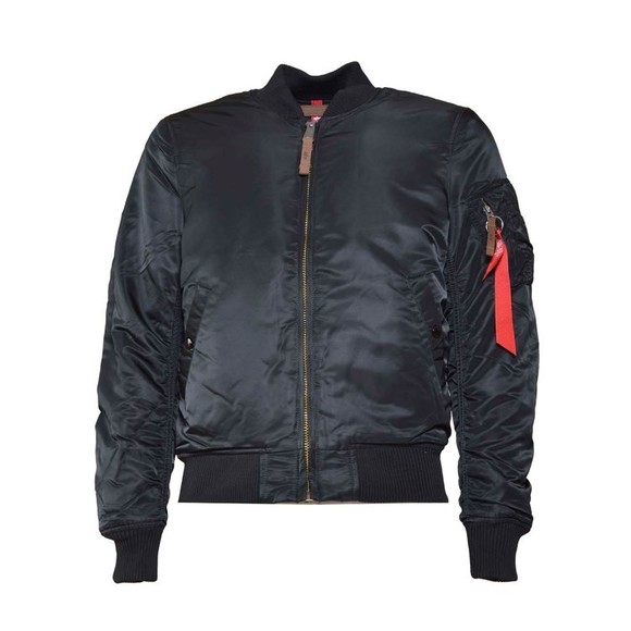 Alpha Industries Ma-1 Vf Short Padded Bomber Jacket In Black - NWT - Picture 1 of 6
